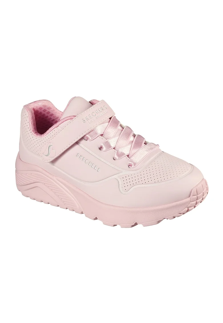 Pantofi sport de piele ecologica Uno Lite Frosty, Roz prafuit