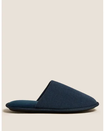 Papuci de material textil, Bleumarin