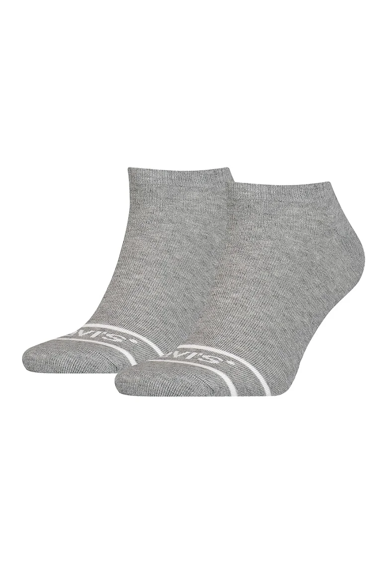 Set de sosete unisex pana la glezna - 2 perechi, Gri melange