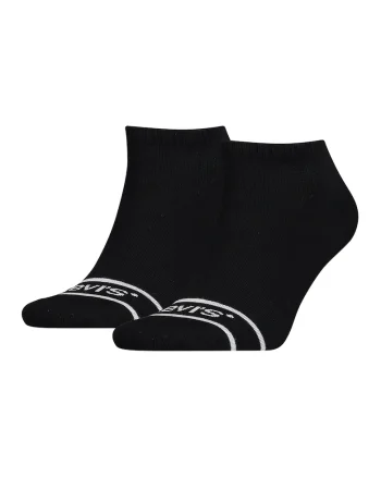 Set de sosete unisex pana la glezna - 2 perechi, Alb/Negru