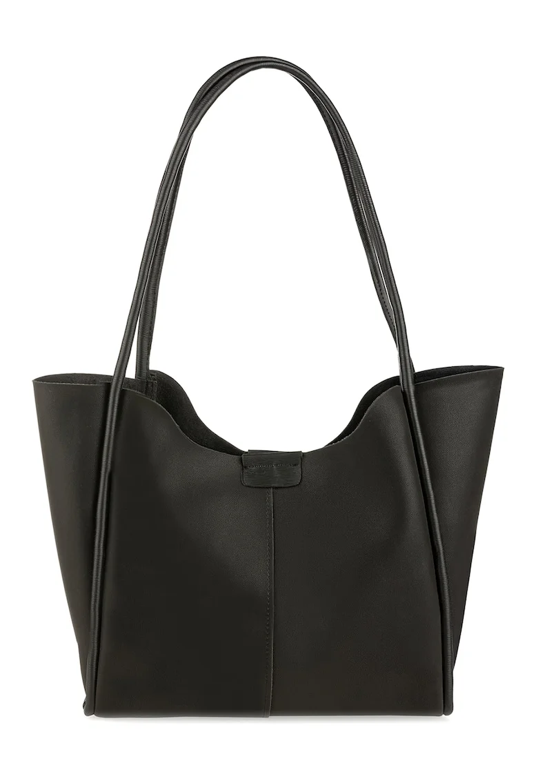 Geanta shopper in diverse culori, Negru, 29x30x9