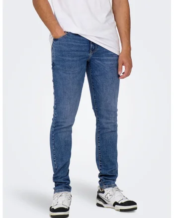 Blugi slim fit 6756, Albastru