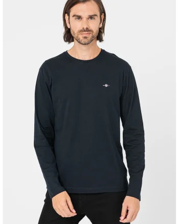 Bluza uni cu decolteu la baza gatului, Negru