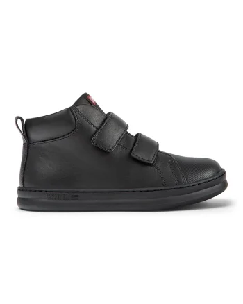 Tenisi mid-high de piele Runner Four 1729, Negru