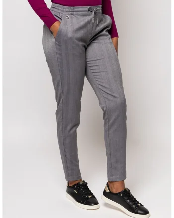 Pantaloni cu model si buzunare Filly, Gri