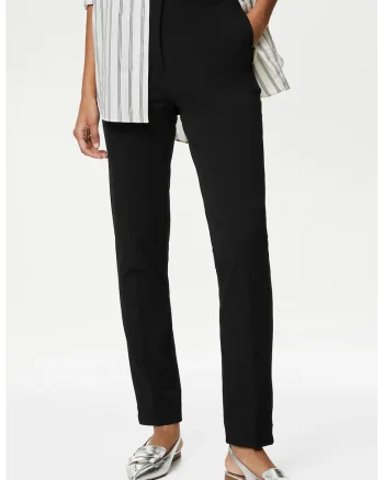 Pantaloni lungi slim fit, Negru