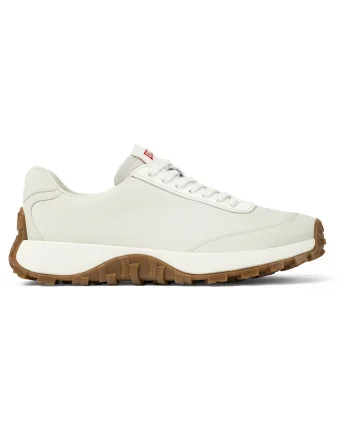 Pantofi sport Drift Trai din piele si piele nabuc, Alb