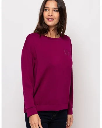 Bluza sport din amestec de modal Detra, Violet tyrian
