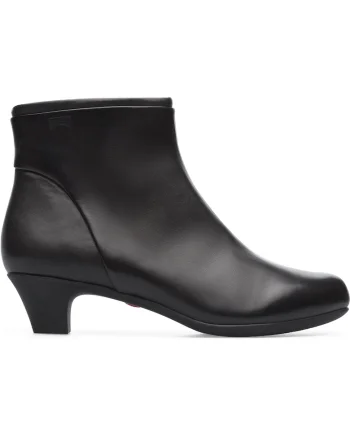 Botine de piele Helena 1513, Negru