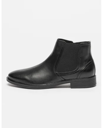Ghete Chelsea de piele Gladwin, Negru