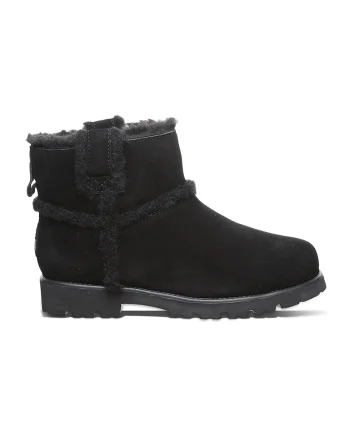Ghete de piele intoarsa Willow, Negru