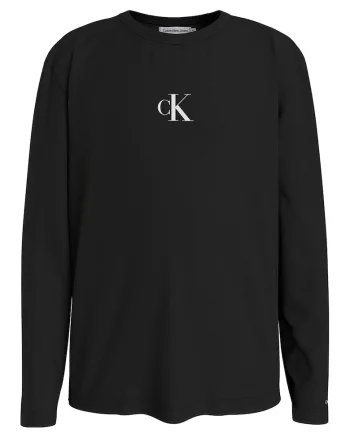 Bluza cu decolteu la baza gatului si detaliu logo, Negru