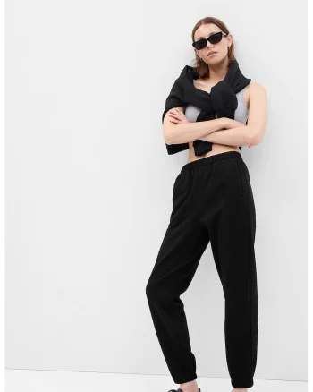 Pantaloni de trening relaxed fit, Negru