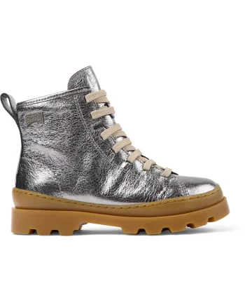 Bocanci din piele Brutus 8517, Gri inchis