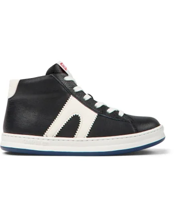 Pantofi sport mid-cut din piele Runner Four 8555, Negru