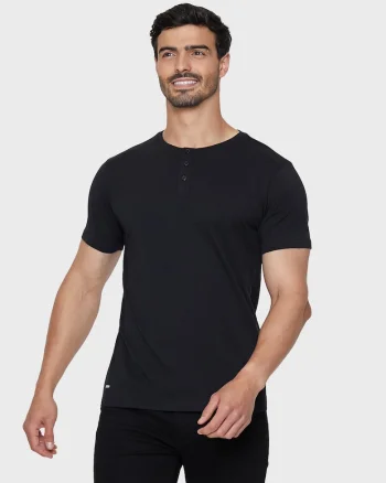 Set de tricouri cu decolteu henley Grandad 3115 - 5 piese, Multicolor