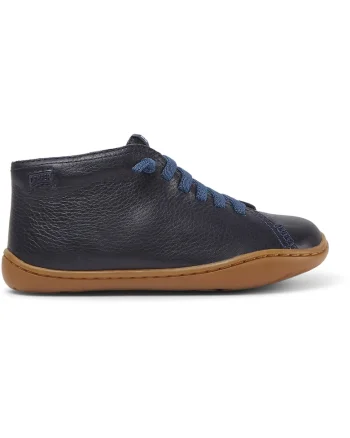 Pantofi de piele cu sireturi contrastante Peu Cami 253, Bleumarin