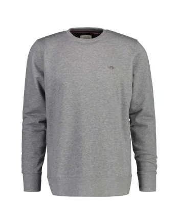 Bluza de trening regular fit cu decolteu la baza gatului Shield, Gri