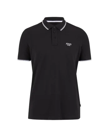 Tricou polo cu detaliu logo Agnello 11667, Negru
