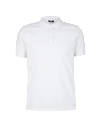 Tricou polo cu logo Ambrosio, Alb