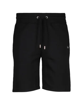 Bermude sport cu talie ajustabile Shield, Negru