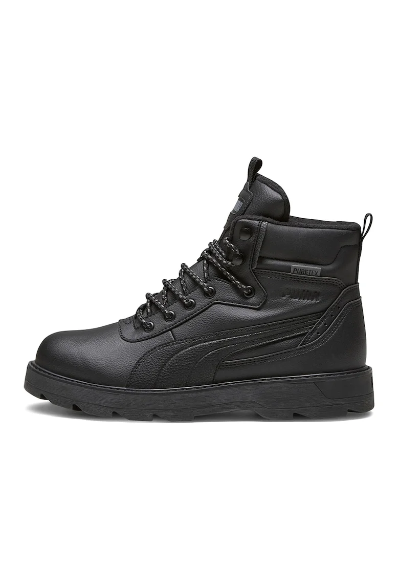 Ghete din piele ecologica Desierto v3 Puretex, Negru