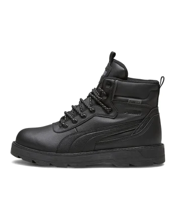 Ghete din piele ecologica Desierto v3 Puretex, Negru