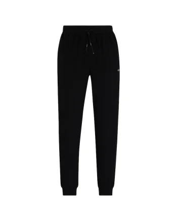 Pantaloni de trening de casa cu talie ajustabila, Negru