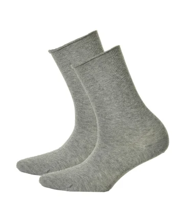 Set de sosete lungi cu model uni - 2 perechi, Gri melange