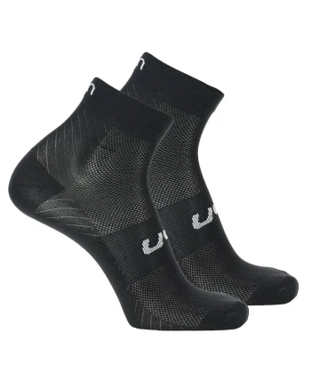 Set de sosete scurte unisec 12053 - 2 perechi, Negru