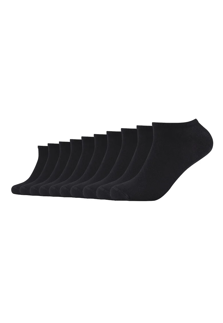Set de sosete unisex pana la glezna - 10 perechi, Negru