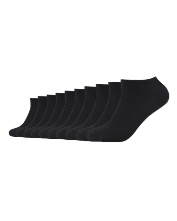 Set de sosete unisex pana la glezna - 10 perechi, Negru