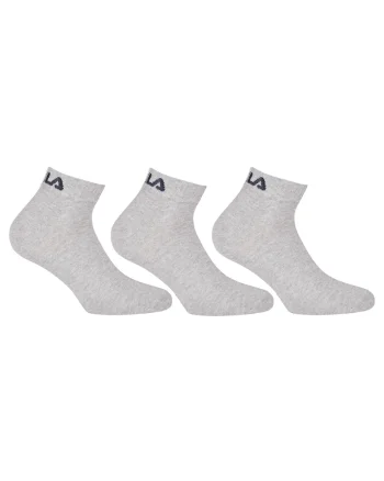 Set de sosete scurte unisex - 3 perechi, Gri melange