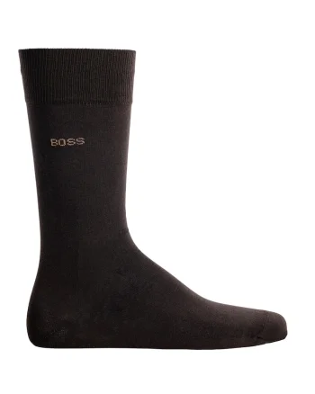 Sosete lungi cu logo MArc RS 11705, Maro inchis