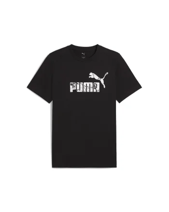 Tricou cu imprimeu logo, Alb/Negru
