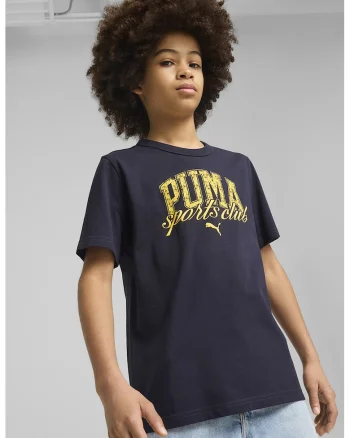 Tricou din amestec de bumbac cu logo, Galben/Bleumarin