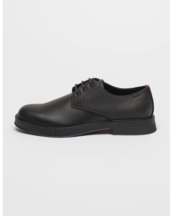 Pantofi derby din piele Lenner, Maro inchis
