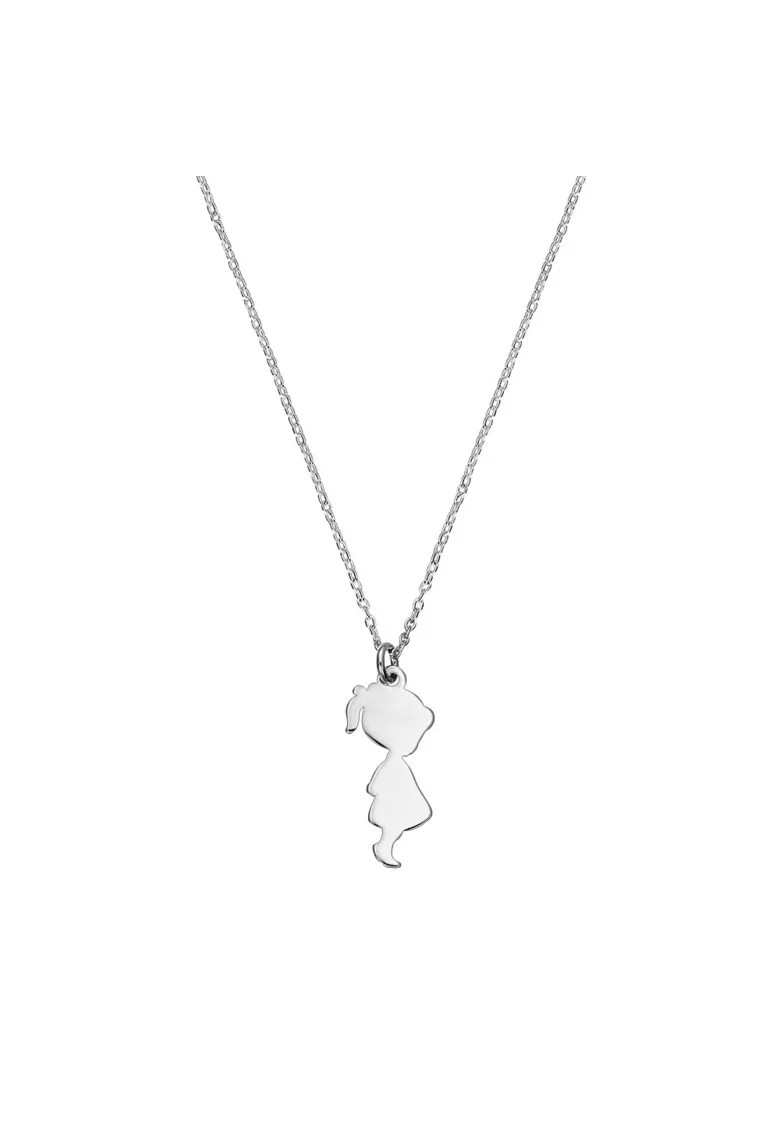 Colier Argint 925 placat cu rodiu cu pandantiv - Fetita