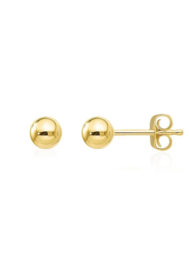 Cercei Aur 585 - 14K Ball 3mm, 4mm-Dopuri aur