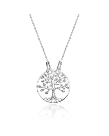 Colier Argint 925 cu pandantiv - Tree of Life - Copacul vietii, Argintiu
