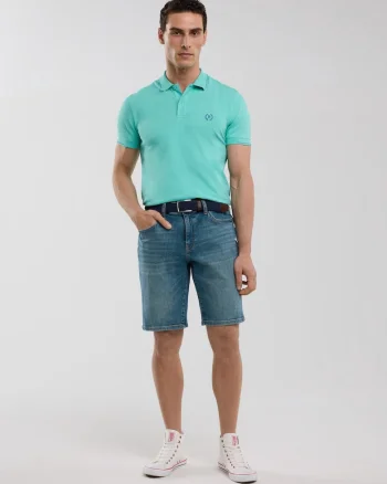 Pantaloni scurti barbati din denim