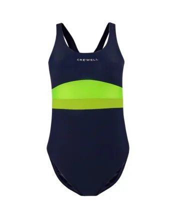 Costum de baie pentru copii,  Poliester, Negru/Verde, Multicolor