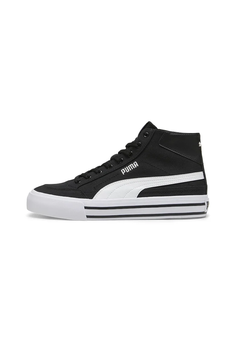 Pantofi sport high-top Court Classic, Alb/Negru