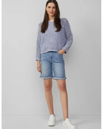 Bermude din denim Karolin, Albastru deschis