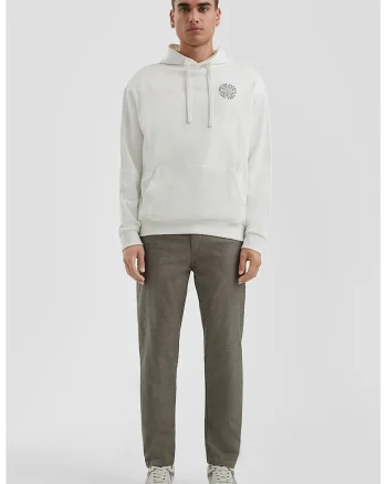 Pantaloni chino slim fit Rick, Verde feriga