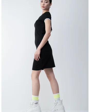 Rochie-tricou mini, Negru