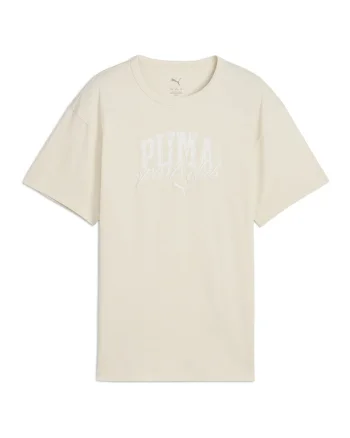 Tricou cu imprimeu logo, Crem