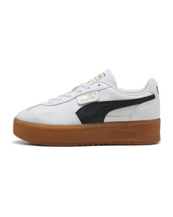 Pantofi sport de piele cu logo Palermo, Alb/Negru