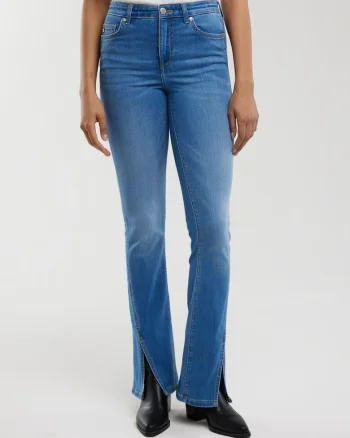 Blugi bootcut cu slit-uri frontale Blake 402