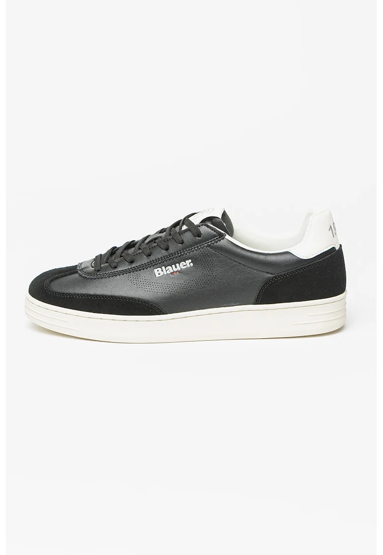 Pantofi sport de piele si piele ecologica Grant, Negru